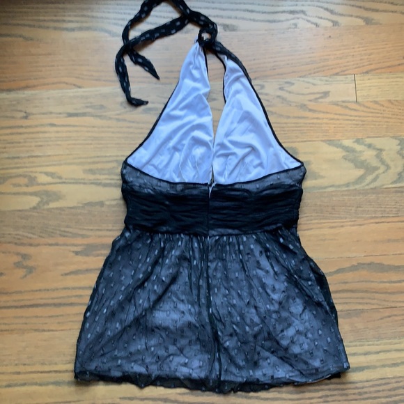 ECI Black tulle halter top - Picture 3 of 4